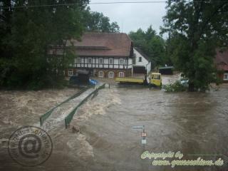 Hochwasser in Großschönau vom 07.08.2010