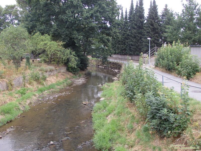 Niedrigwasser an Mandau und Lausur im August 2015